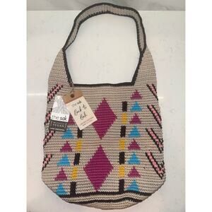 The Sak Back to Bali Kuta 120 Crochet Hobo Bag Purse Handmade Southwestern NWT
